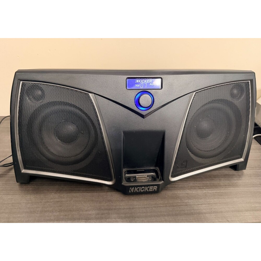 Kicker iK500 Digital Stereo System Bluetooth Adapter Tested Working No Remote